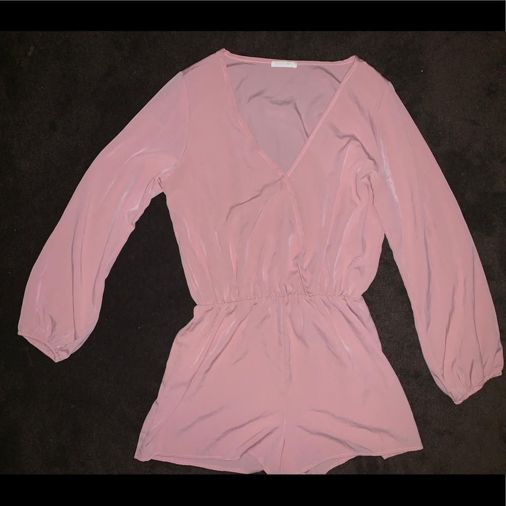 Pink blush romper